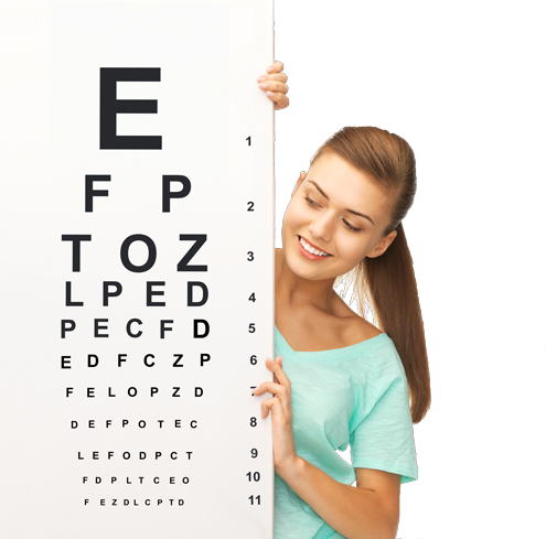 Esempio di esame della vista eseguito dal dottor fanti per il rinnovo di patenti auto, moto e nautiche a magenta